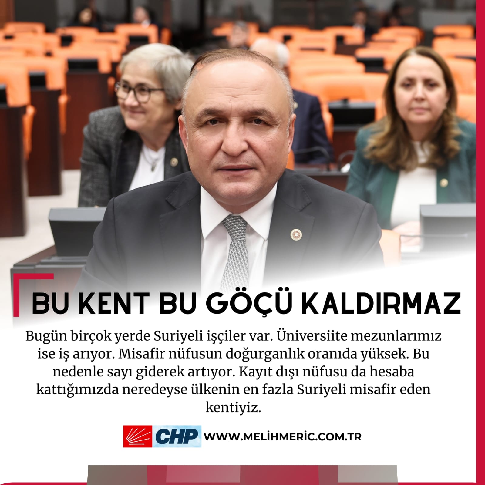 Melih MERİÇ | 28. Dönem CHP Gaziantep Milletvekili - BU KENT BU GÖÇÜ KALDIRMAZ